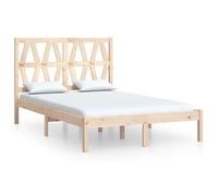 vidaXL Lit en bois massif pin 140x200 cm