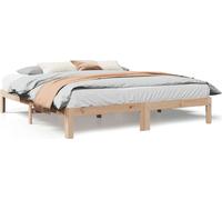 vidaXL Lit en bois massif sans matelas 180x200 pin