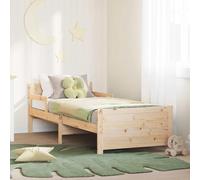 Vidaxl Lit Extensible Pour Enfants Other Marron 80 X 130 / 165 / 200 Cm