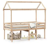 Lit Haut avec Toit Meuble de Chambre Intérieur Bois de Pin Massif vidaXL