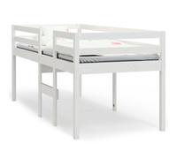 Hoogslaper massief grenenhout wit 75x190 cm821620