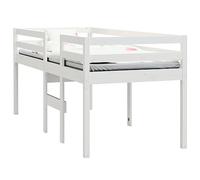 Hoogslaper massief grenenhout wit 90x200 cm821605