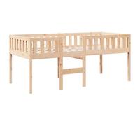 vidaXL Lit pour enfants sans matelas 90x190 cm bois de pin massif, lit mezzanine, lit mezzanine avec échelle, cadre de lit 855018