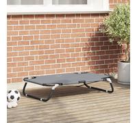 Vidaxl Lit Pliable Gris Clair Pour Chien M En Tissu Oxford Et Acier