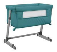 Vidaxl Lit Pour Bébé Avec Matelas Vert Tissu De Lin Vert