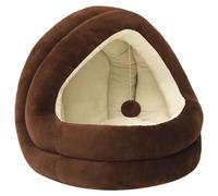 Kattenmand 40x40x35 cm bruin en crÃmekleurig171399