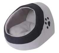 vidaXL Lit pour chats Gris et noir M