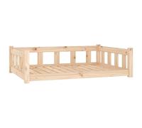 vidaXL Lit pour chien 105,5x75,5x28 cm bois de pin solide 833257