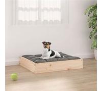 vidaXL Lit pour chien 51,5x44x9 cm Bois de pin solide820846 Or G