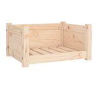 Vidaxl Lit Pour Chien 55,5x45,5x28 Cm Bois Massif De Pin