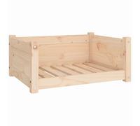 Vidaxl Lit Pour Chien 65,5x50,5x28 Cm Bois De Pin Solide