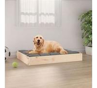 vidaXL Lit pour chien 71,5x54x9 cm Bois de pin solide820856 Or G
