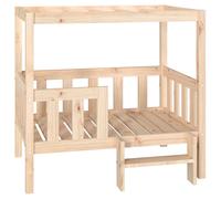 Vidaxl Lit Pour Chien 95,5x73,5x90 Cm Bois De Pin Solide