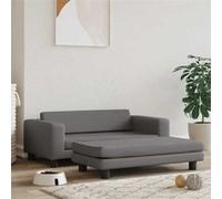 Vidaxl Lit Pour Chien Avec Extension Gris 100x50x30 Cm Similicuir