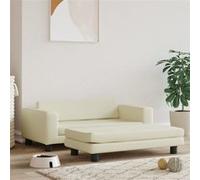 Lit pour Chien avec Extension Canapé Panier pour Chiots Marron Similicuir vidaXL