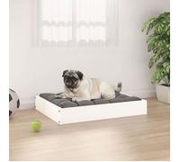 vidaXL Lit pour chien Blanc 61,5x49x9 cm Bois de pin solide820852