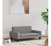 vidaXL Lit pour Chien, Canapé pour Animaux de Compagnie avec Cadre en Bois, Panier pour Chiots Maison Intérieur, Gris 171866