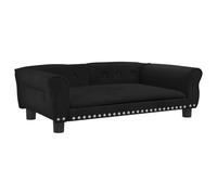 Vidaxl Lit Pour Chien Noir 95x55x30 Cm Velours