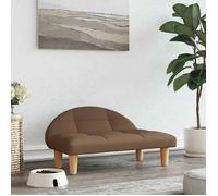 vidaXL Lit pour chien 171935 – Canapé avec cadre en bois, intérieur Marron