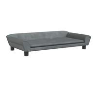 Vidaxl Lit Pour Chien Gris Foncé 100x50x21 Cm Velours
