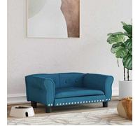 Hondenmand 70x45x30 cm fluweel blauw171824
