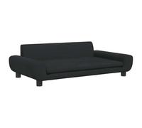 vidaXL Lit pour chien Canapé pour animaux de compagnie Panier pour chiots Cadre en bois Noir 171985