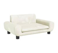 vidaXL Lit pour chien 171994 Velours 70 x 45 x 33 cm Crème