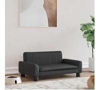 vidaXL Lit pour Chien, Canapé pour Animaux de Compagnie avec Cadre en Bois, Panier pour Chiots Maison Intérieur, Noir 171863