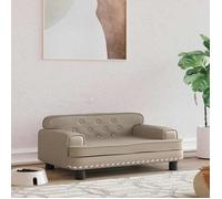 vidaXL Lit pour chien cappuccino 70x45x30 cm similicuir 171893