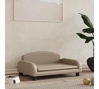 Vidaxl Lit Pour Chien Cappuccino 70x45x30 Cm Similicuir
