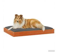 vidaXL Lit pour Chien Cire Marron 92 x 64 x 9 cm Bois de Pin Massif, Lit pour Chien, Design Moderne en Bois, Espace de Repos Confortable, pour Vos Petits compagnons
