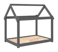 vidaXL Lit pour Chien Gris 101x70x90 cm Bois de pin Solide