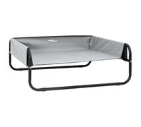 vidaXL Lit de chien surélevé S Gris clair en tissu Oxford et acier