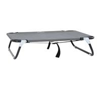 vidaXL Lit pour Chien Gris Clair m Tissu Oxford et Acier, Lit pour Animaux Moderne, Pliable et Durable, Coin Sommeil Confortable, Matelas Compact pour détente