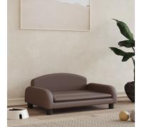 Vidaxl Lit Pour Chien Marron 70x45x30 Cm Similicuir