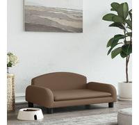 Vidaxl Lit Pour Chien Marron 70x45x30 Cm Tissu