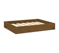 Vidaxl Lit Pour Chien Marron Miel 61,5x49x9 Cm Bois De Pin Solide