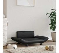 vidaXL Lit pour chien 172001 – Similicuir noir 70x45x28 cm