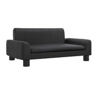 vidaXL Lit pour chien 171863 – Canapé avec cadre en bois pour chiots, intérieur, Noir