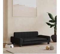 Vidaxl Lit Pour Chien Noir 90x53x30 Cm Similicuir