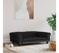 Vidaxl Lit Pour Chien Noir 95x55x30 Cm Velours