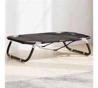 vidaXL Lit pour Chien Pliable Anthracite Tissu Oxford et Acier, canapé pour Chien, canapé pour Chien, Chaise pour Chien
