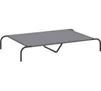 vidaXL Lit pour chien Rehaussé Gris 130x80x20 cm Tissu Oxford et acier