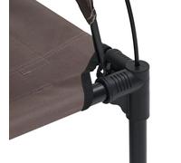 Vidaxl Lit Pour Chien Surélevé Avec Toit Amovible Marron Xl Acier