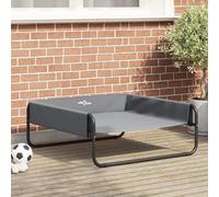 Vidaxl Lit Pour Chien Surélevé Gris Clair L Tissu Oxford Et Acier