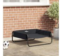 Vidaxl Lit Pour Chien Surélevé Noir Tissu Oxford Et Acier