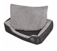 Vidaxl Lit Pour Chiens Avec Coussin Rembourré Taille Xl Noir