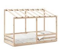 vidaXL Lit pour enfants avec toit blanc 80x200 cm bois massif de pin