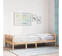 Vidaxl Lit Pour Enfants Sans Matelas 75x190 Cm Bois De Pin Massif Marron