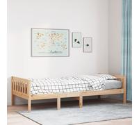 vidaXL Lit pour enfants sans matelas 90x200 cm bois de pin massif Marron